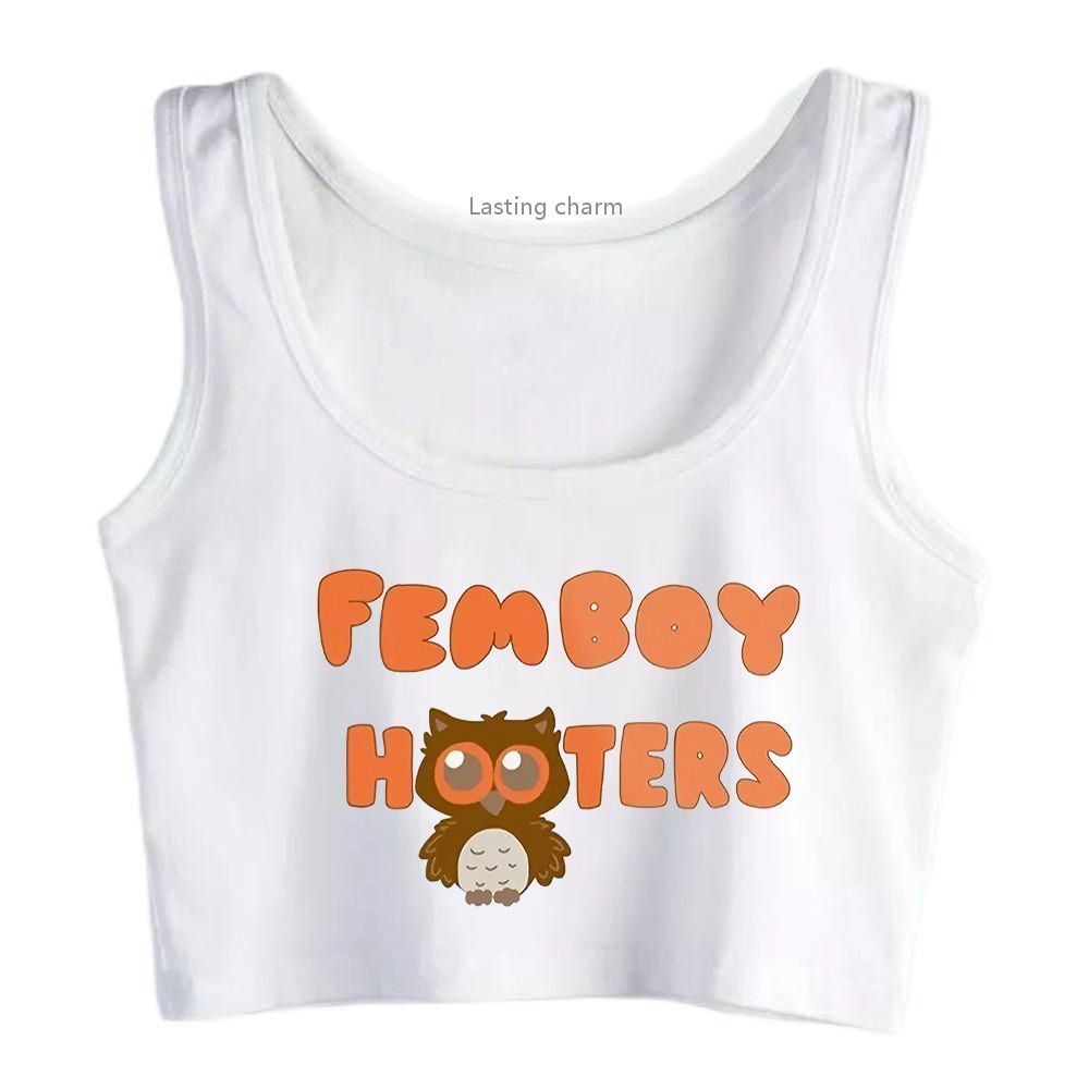 Femboy Hooters Crop Top