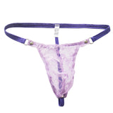 Floral Lace Sheer Pouch G-string Panties