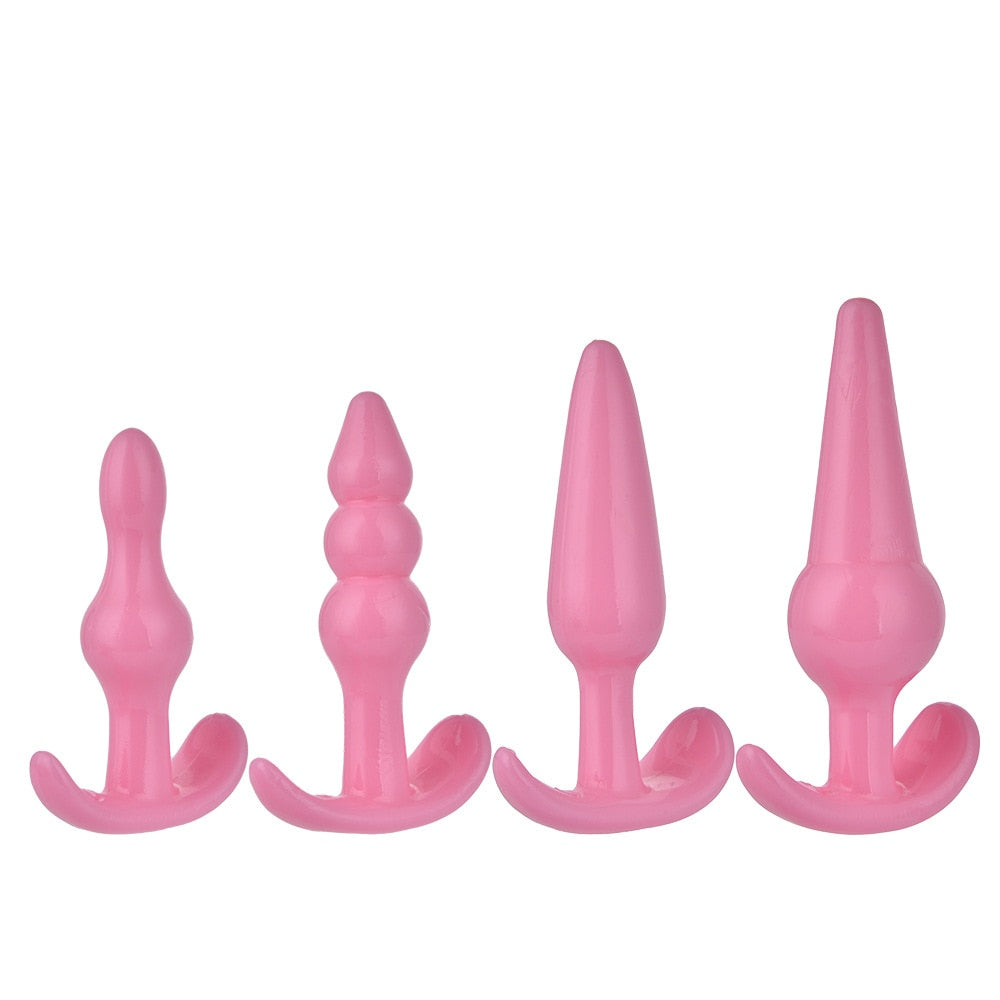 M-009 TPE 4pieces set anal plug sex toys  adult novelty sex toys  prostata massage
