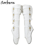 Sorbern Sexy Heelless Knee High  Lockable Ballet Boots