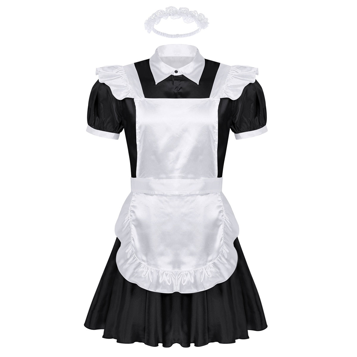 Sissy Maid Dress With Apron & Headband