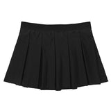 Charming Cheerleader Crop Top with Mini Pleated Skirt