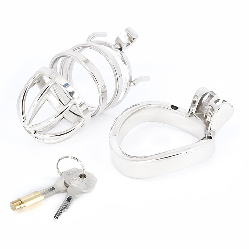 Smooth Stainless Steel Male Chastity Cage