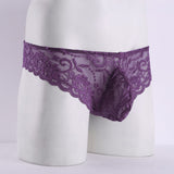 Floral Lace Sheer Pouch G-string Panties