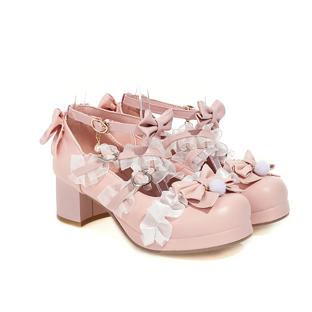 Cross Strap Mary Jane Lolita Shoes