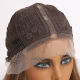 ALAN EATON Ombre Dark Brown Blonde Lace Wig