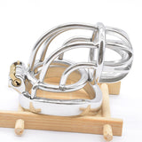 Curved Stainless Steel Chastity Cage