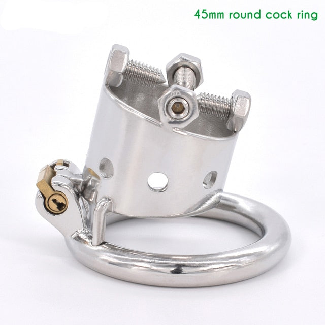 Metal Bull Head Skeleton Chastity Cage