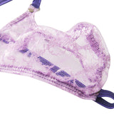 Floral Lace Sheer Pouch G-string Panties