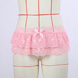 Sissy Lace Ruffled Panty Skirt