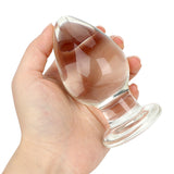 3 Types Transparent Glass Butt Plug