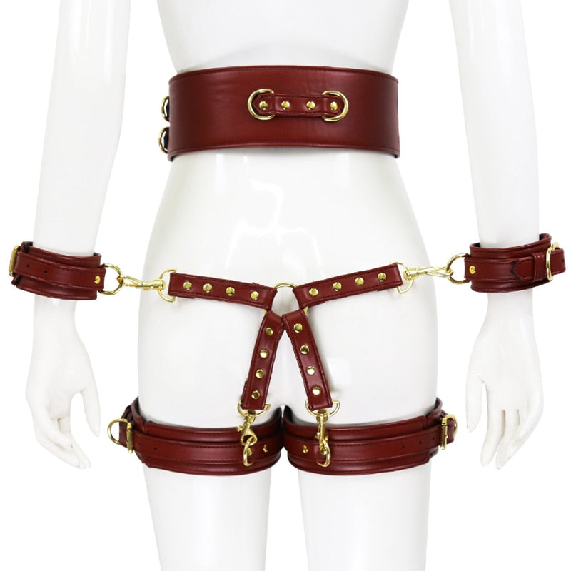 PU Bondage Restraints Set