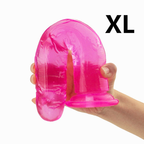 Realistic Dildo for Woman Soft Jelly Suction Cup Penis Anal Butt Plug Crystal Dildo Sex Toy No Vibrator female Colorful Erotic