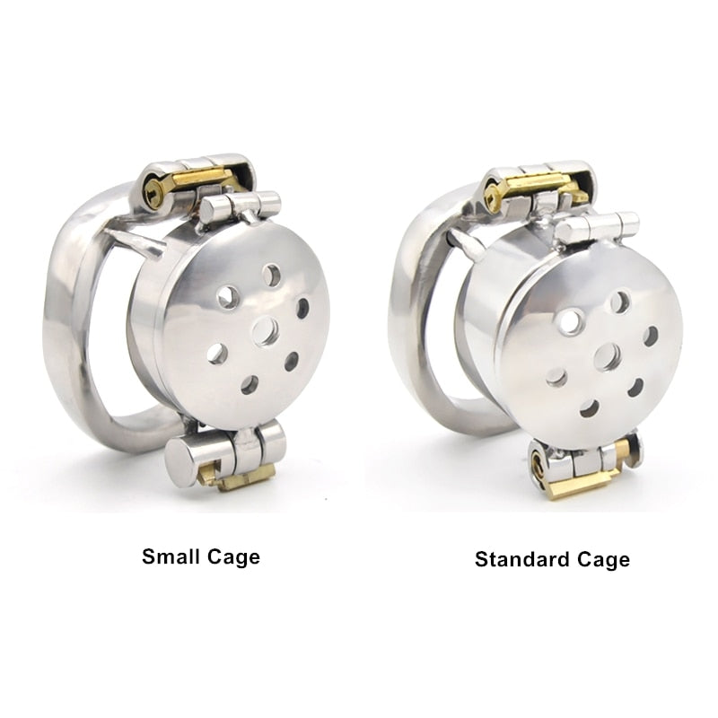 Double Lock Flip Cover Chastity Cage