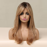 ALAN EATON Long Natural Wave Synthetic Wig