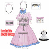 BDSM Restraint Lockable Lolita Maid Dress