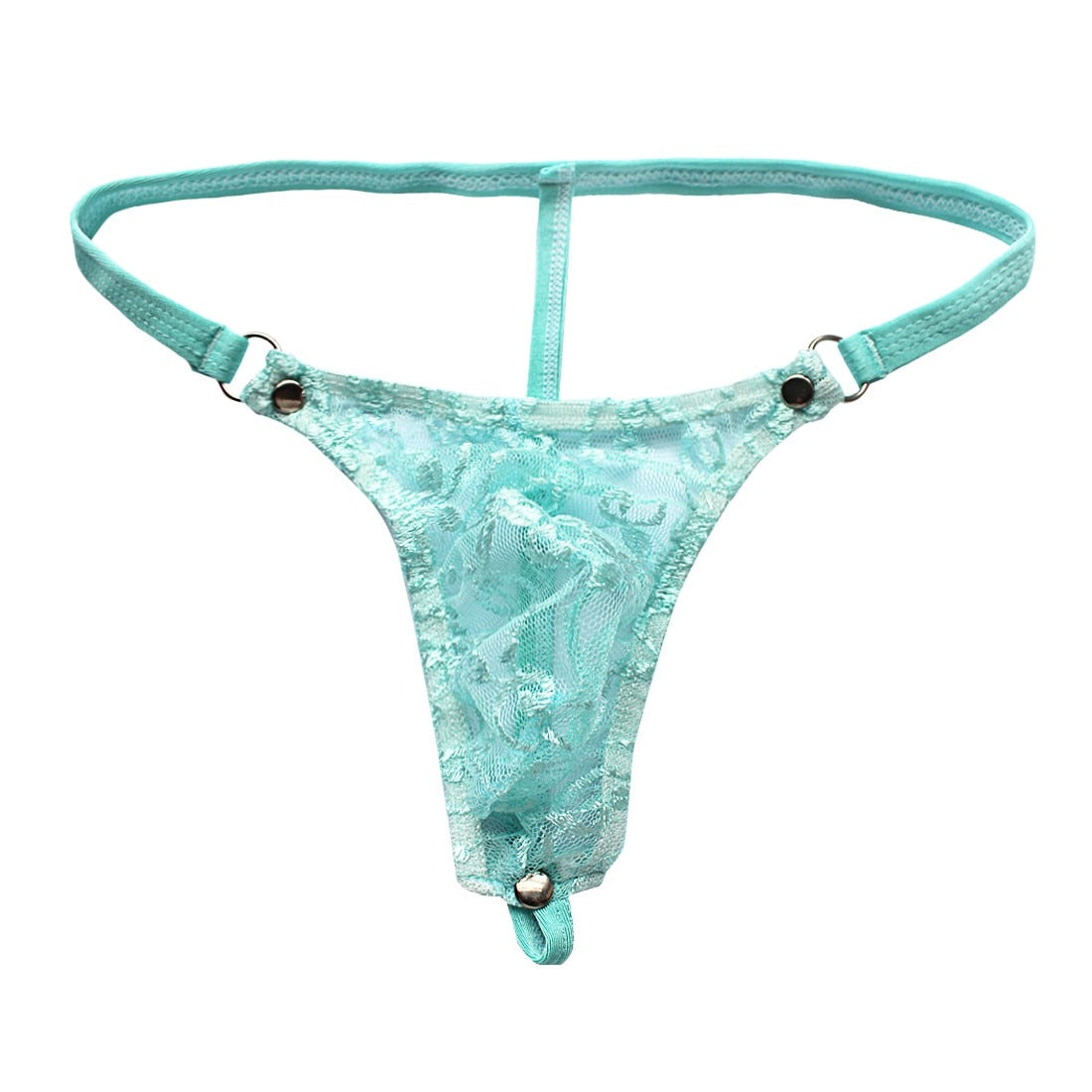 Floral Lace Sheer Pouch G-string Panties