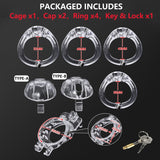 Openable Quick Disassemble Cap Flip Chastity Cage