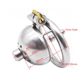 Small Stainless Steel Chastity Cages With & Without Catheter