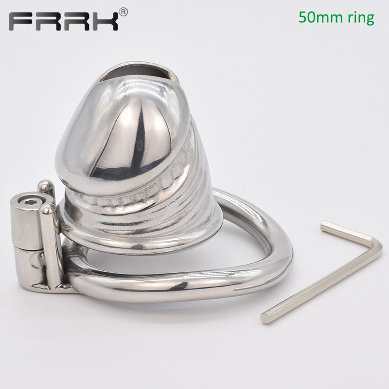 Metal Chastity Cock Cage with Screw Lock