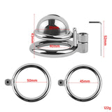 Small Stainless Steel Chastity Cages With & Without Catheter