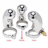 Stainless Steel Lockable Chastity Cage Tube Style