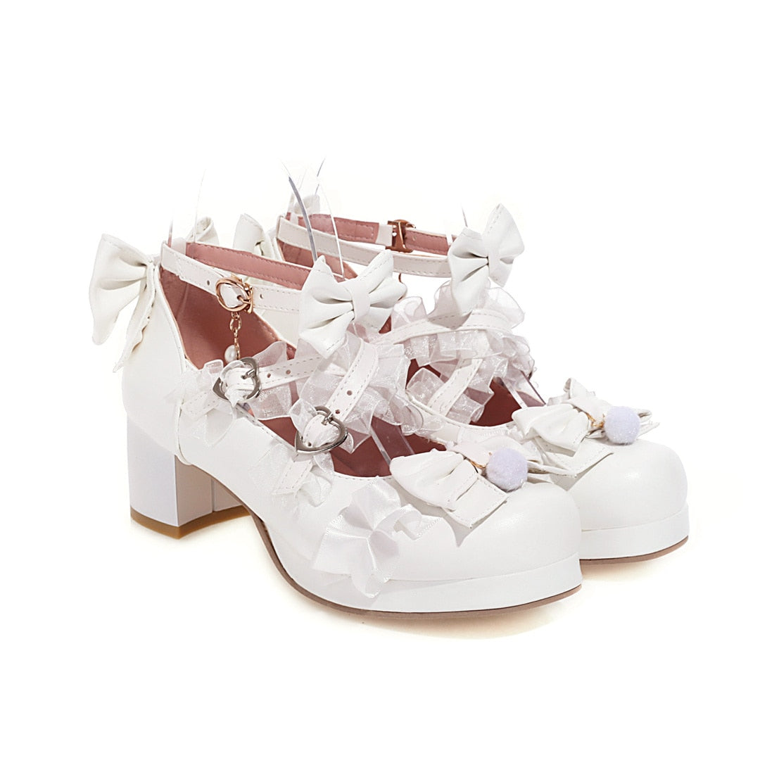 Cross Strap Mary Jane Lolita Shoes