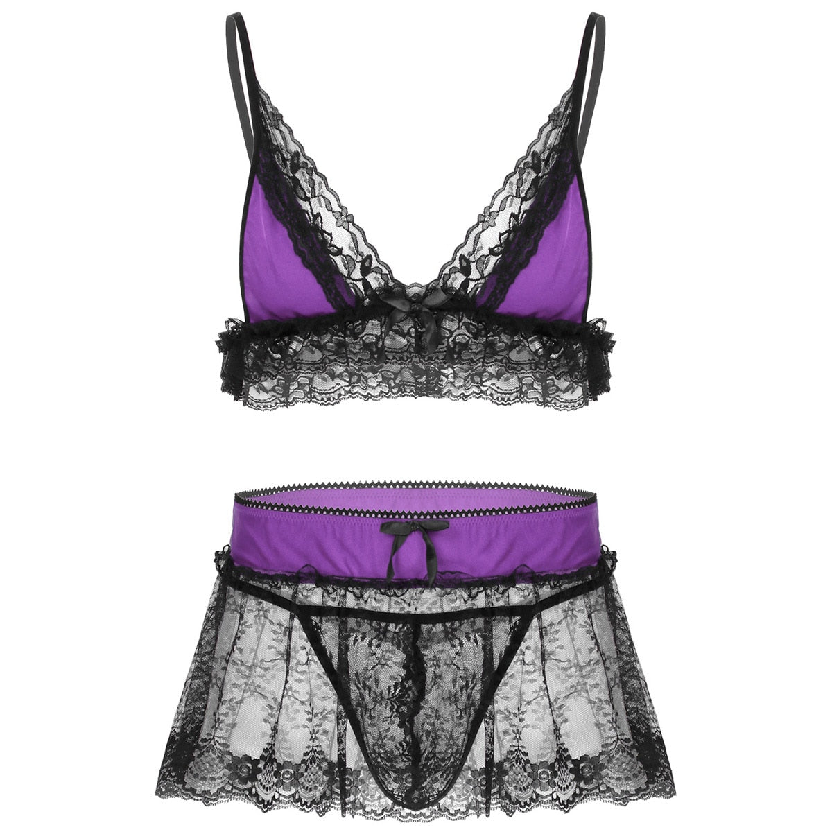 Buy Purple Lace Sissy Bra for Men Online Nepal