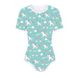 Adult Baby Diaper Lover Snap Crotch Romper Bodysuit