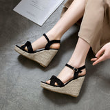 Ankle Strap Sandal Wedge Heels