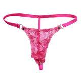 Floral Lace Sheer Pouch G-string Panties