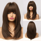 ALAN EATON Long Natural Wave Synthetic Wig