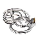 Curved Stainless Steel Chastity Cage