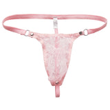 Floral Lace Sheer Pouch G-string Panties