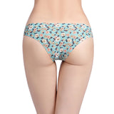 Print Mesh Breathable Seamless Panties Women Underwear Sexy Thongs Female Lingerie Tangas XS-L US Size Briefs 12 Colors Style