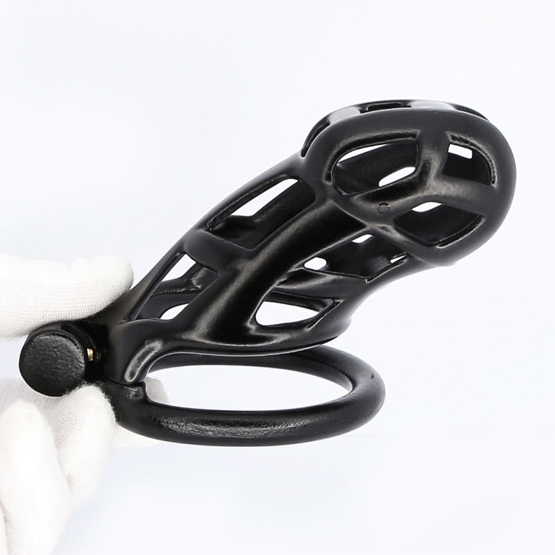 Mamba Black Plastic Resin Chastity Cage