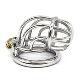 Curved Stainless Steel Chastity Cage