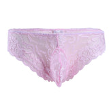 Floral Lace Sheer Pouch G-string Panties