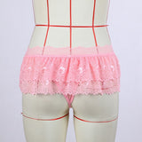 Sissy Lace Ruffled Panty Skirt