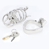 Smooth Stainless Steel Male Chastity Cage