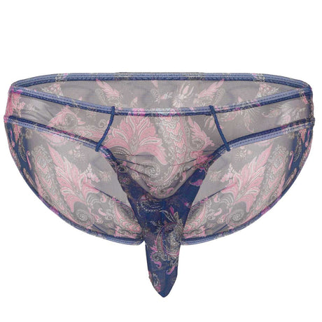 Sissy See Through Sheer Panties Flower Printed