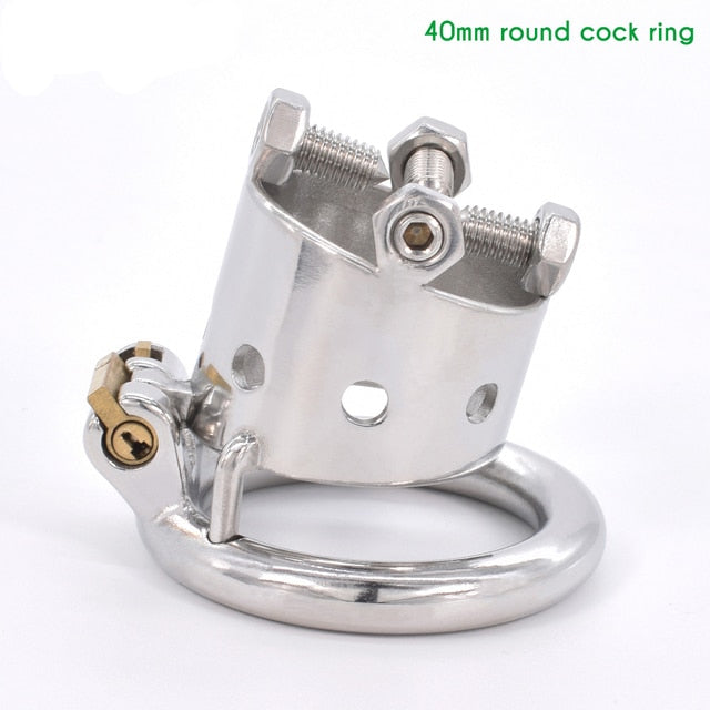 Metal Bull Head Skeleton Chastity Cage