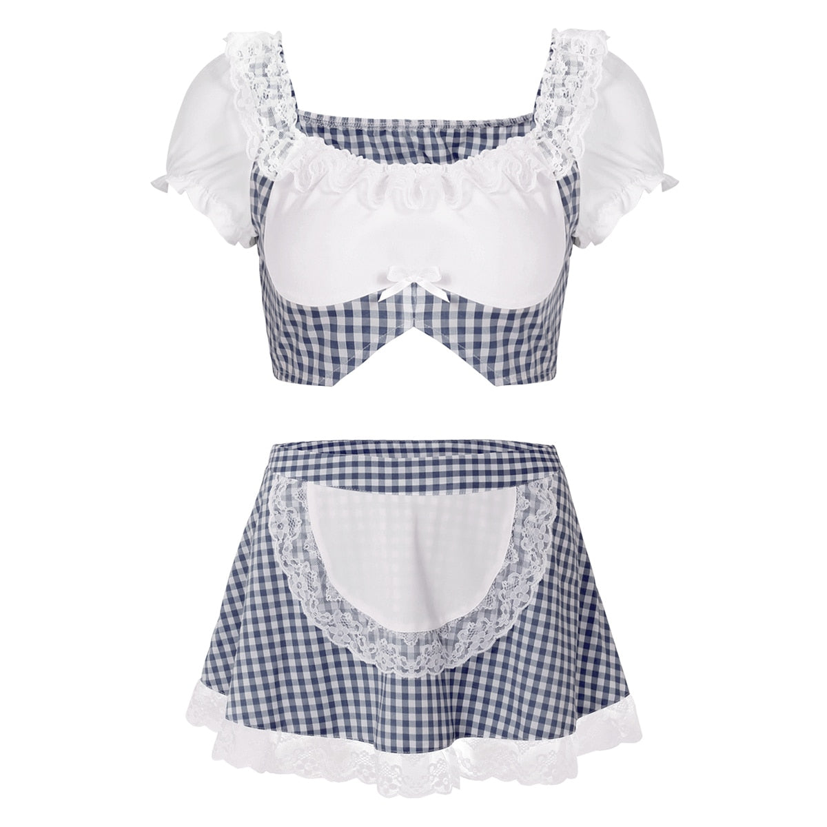 Lovely Scotland School Girl Sissy Babydoll Costume