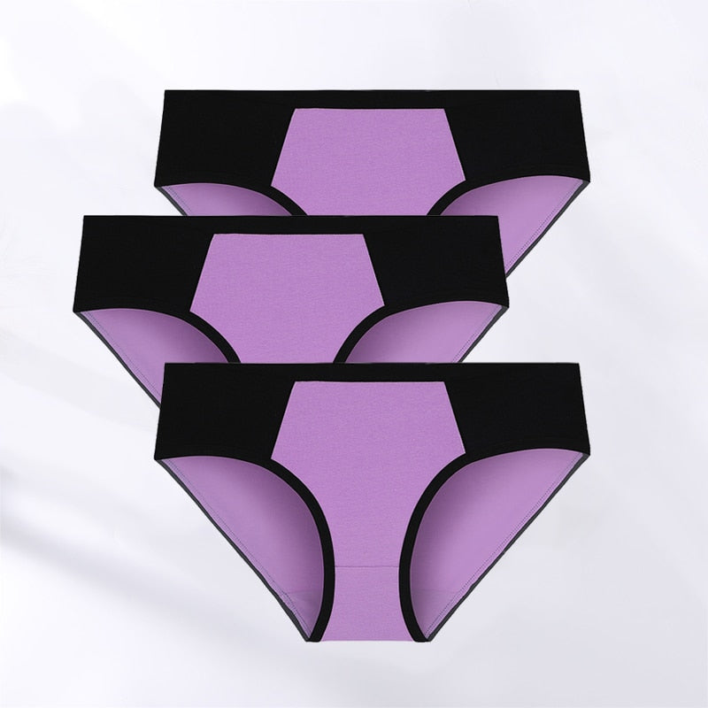 Cotton Mid Waist Panties - 3Pk