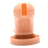 Plastic Chastity Device With 5 Rings Included