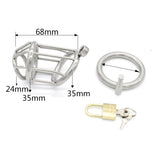 Stainless Steel Round Chastity Cage