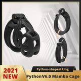 Python V6 3D Mamba Male Chastity Cage