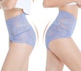 Transparent Lace High Waist Panties - 5pk