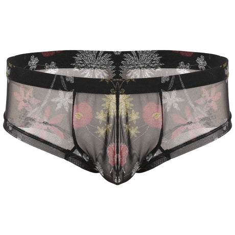 Sissy See Through Sheer Panties Flower Printed