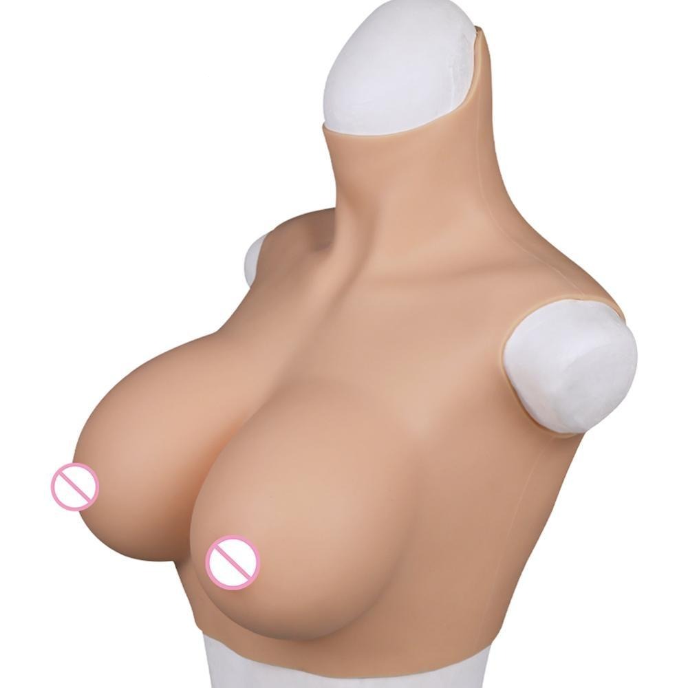 Artificial Sissy Breast Forms Skin Suit